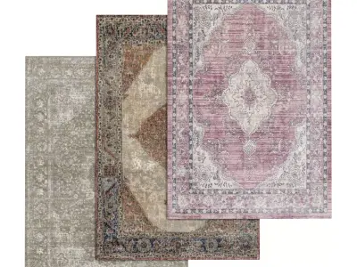 Rug Set 1525 3D model