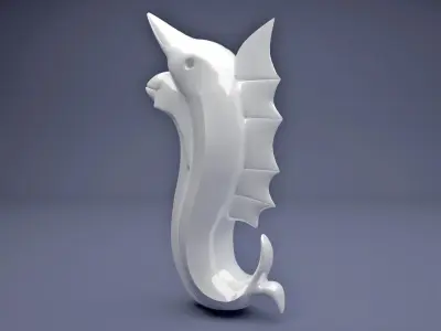 Fish Statue  3D print model