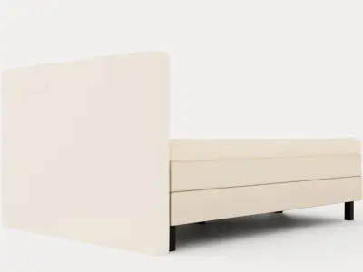 Lucky Continental Bed 160x200 Memory Mattress Low-poly 3D model