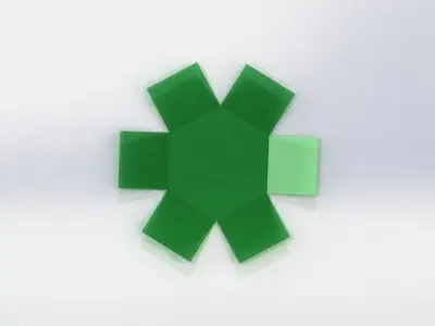 Hexagon box Free 3D model