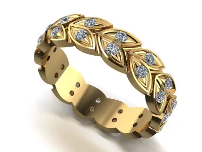 eternity ring 3D print model