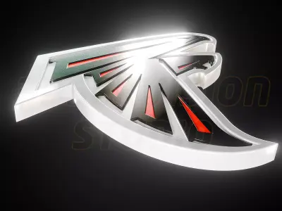 Atlanta Falcons logo - Cinematic - 3D print 3D model
