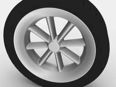 Car Tire 3D model 15