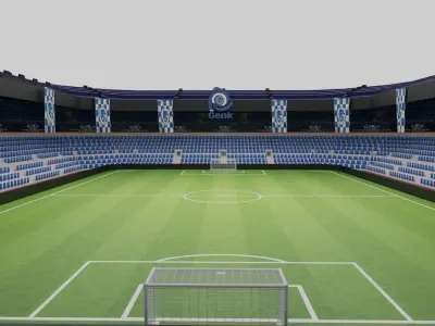 Racing Genk Football Stadium Low-poly 3D model