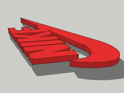 Nike Logo 3D print model