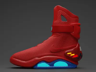 Nike air mag - red edition 3D model