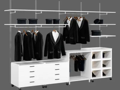 Coats For Shop And Wardrobe 3D model
