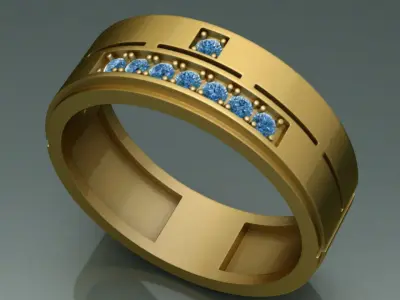 Gothic ring theme 2 3D print model