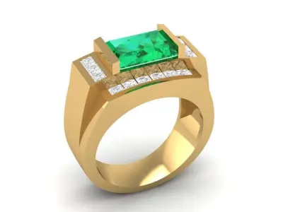 LUXURY DIAMOND RING 43 3D print model