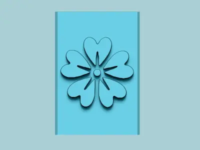 Stamp 15 - Flower - Fondant Decoration Maker Toy 3D print model