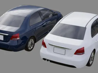 Generic Car 1A Low-poly 3D model