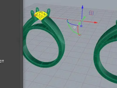 Unique Engagement Rings 3D print model