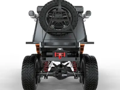 Land Cruiser 79 Pick-Up Double Cab 2018 6x6 Edition 3D model