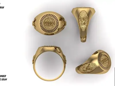 audi ring car 3D model