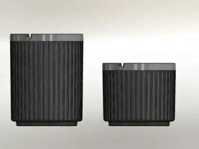 Ash Tray Portable Container  3D print model