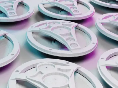 Subwoofer Bomber 6x9 new edge 3D model