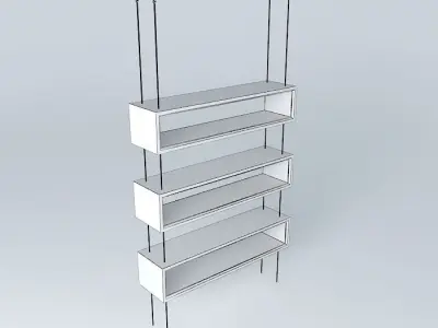 Suspended niches  Steel cables  Ceiling Free 3D model