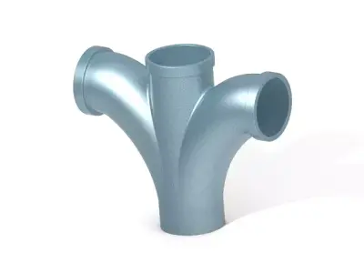 PVC Fitting Double Bend Y 3D print model