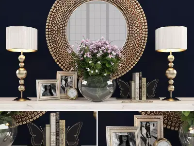 Decorative set-31 Low-poly 3D model