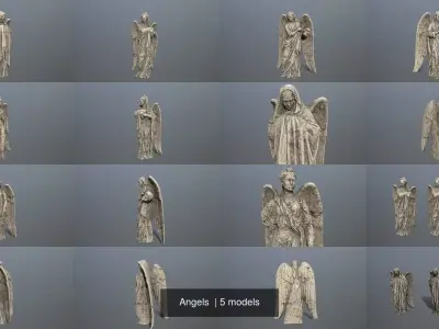 Angels angel 3D Model Collection