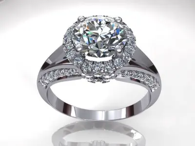 Great Wedding Diamond Ring 3D print model