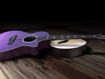 Taylor 612 Acoustic Guitar 3D model