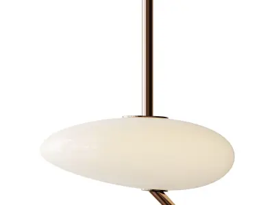 Minimalistic Luxury Nordic Pendant Light 3D model