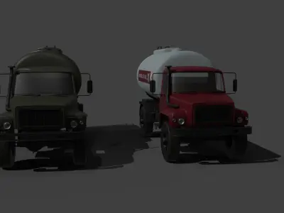 tanker truck 3D model
