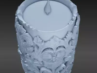 Luxury Candle Design for Artists And Mold Makers 3D print model