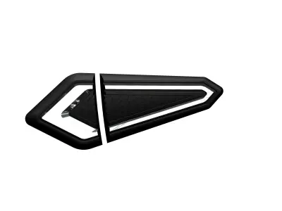 CAR EXTERIOR SIDE VENT GARNISH 3D print model