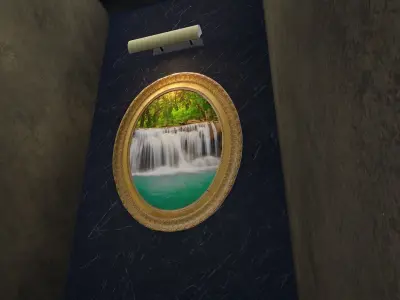 Painting Frame 5 Low-poly 3D model