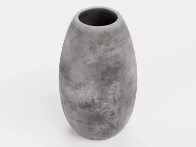 -Concrete Flower Pot- 3D model