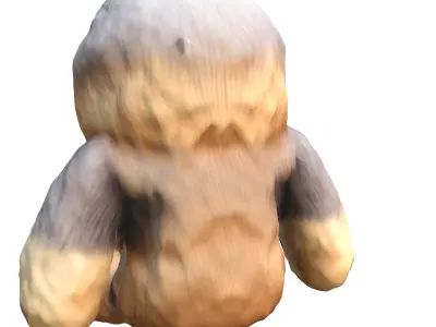 chewbacca Doll Low-poly 3D model