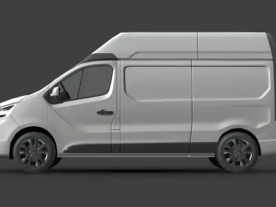 Nissan NV300 Van L2H2 2022 Low-poly 3D model