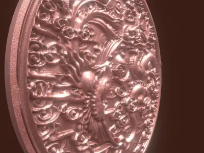 DRAGON AND PHOENIX RELIEF  3D model