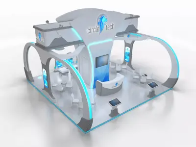 exhibition stand 64 sqm 3D model