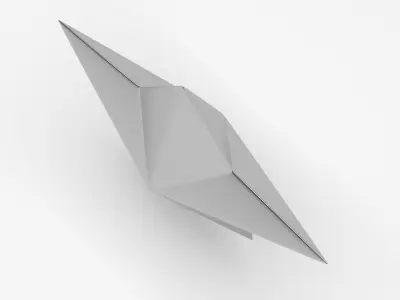 Christmas Tree Silver Star Tree Topper 3D model