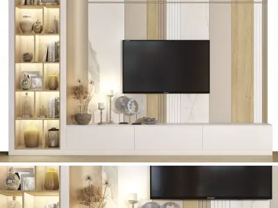 TV wall 21 3D model