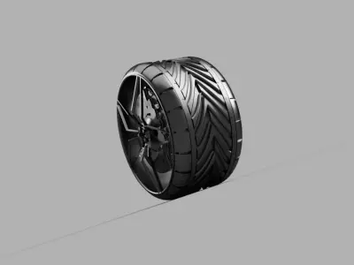 Car Tire  3D model by sayed234 from CGTrader