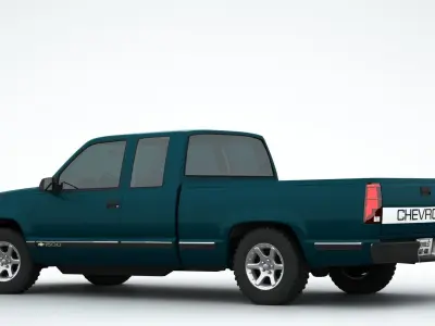Chevrolet Silverado Extended Cab 3D model