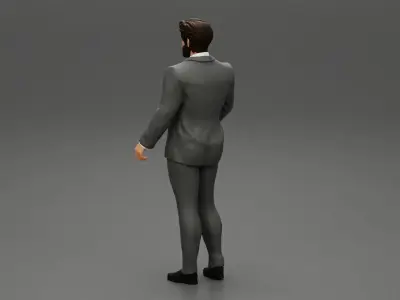 Man in Stylish and Affordable Wedding Suit 3D print model