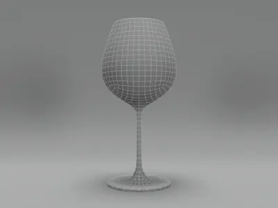 Pinot Noir Wine Glass 3D model