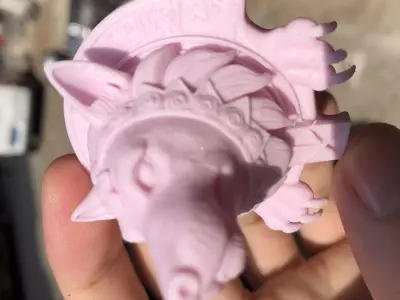 wolf sculpture 3D print model