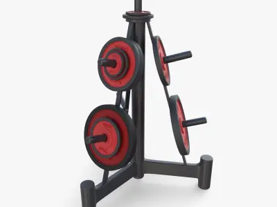 Disk rack v2 3D model