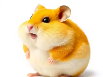 Golden Hamster model pack Low-poly 3D model
