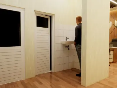 Modern Office Room 3D model