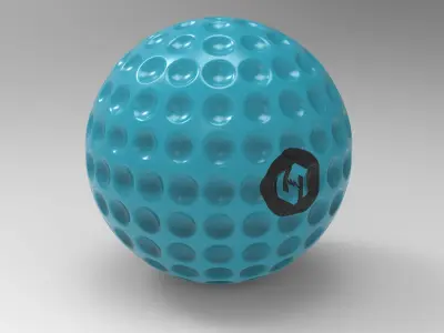 Golf ball Low-poly 3D model