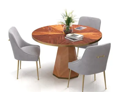Dining set 04 3D model
