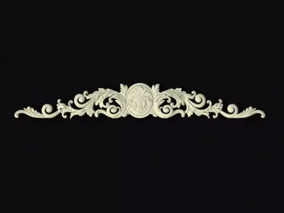 dekor shabby chic embellishment - ornate border 3D model