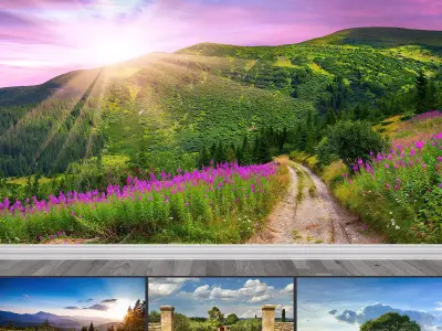 Photo Wallpaper No 7 Low-poly 3D model